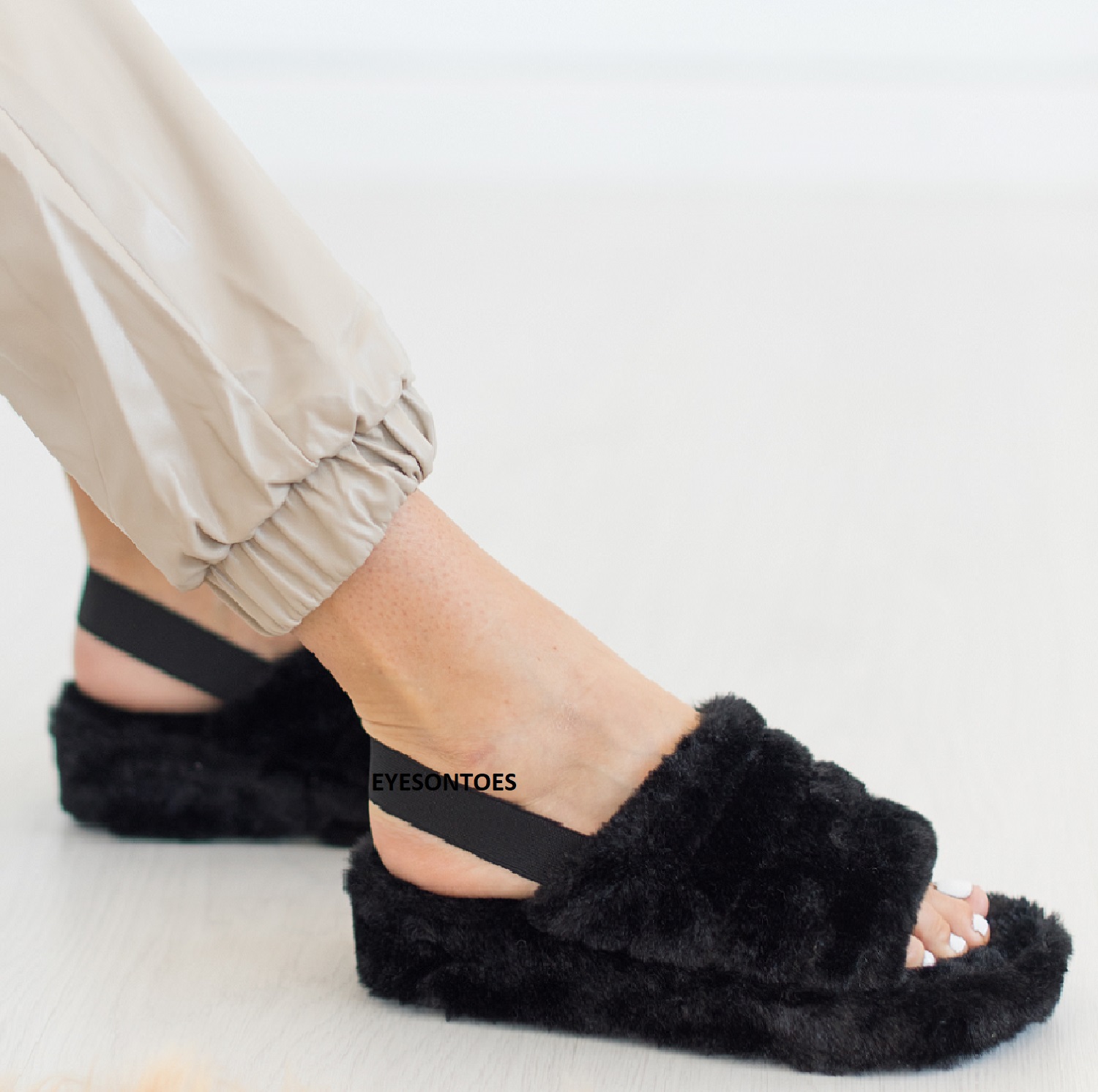 Summer Faux Fur women sandal